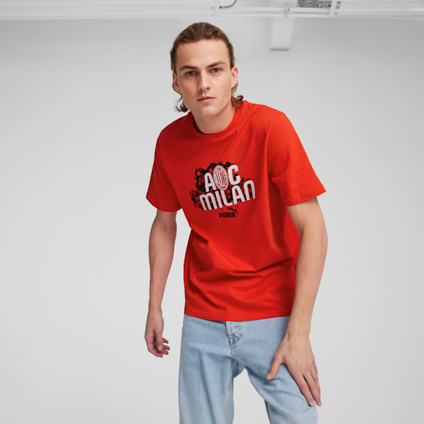 Camiseta AC Milan ftblCULTURE para hombre, For All Time Red-PUMA White, extralarge